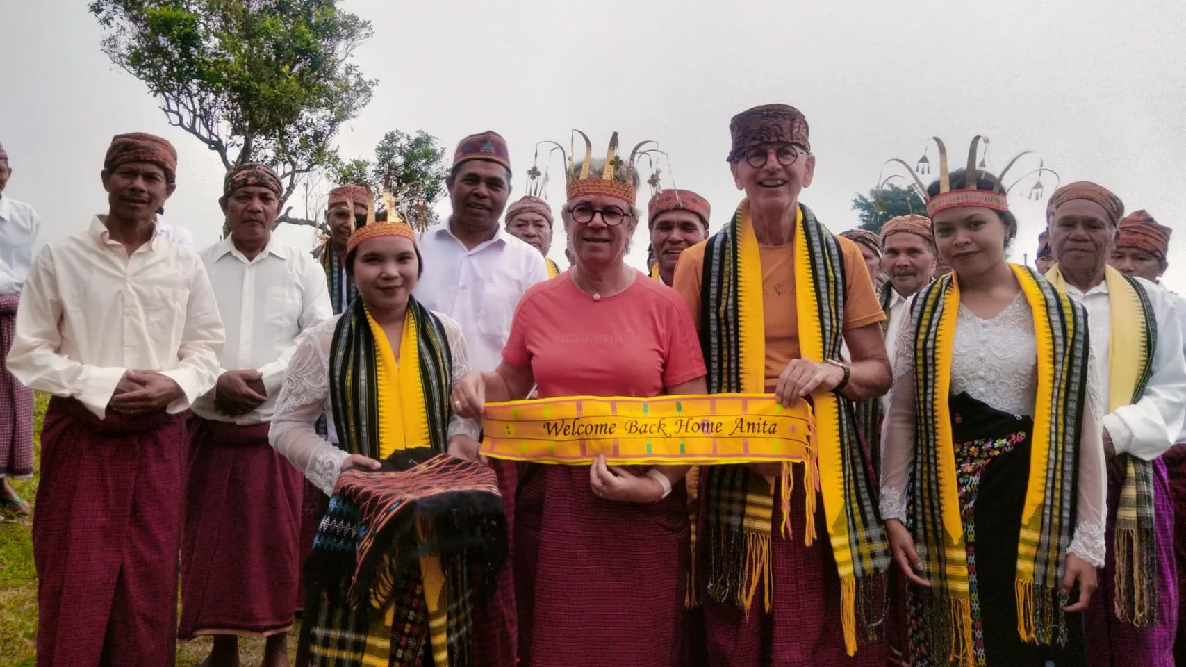 Experiencing a warm, heartfelt welcome ceremony from the local community.
