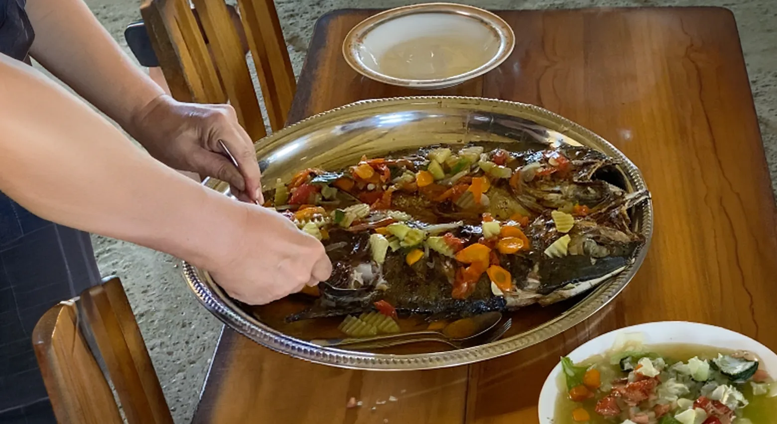 Fresh fish favourite menu at Waerebo Lodge Restaurant